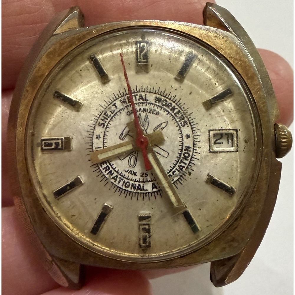Vantage Automatic  Sheet Metal Workers International Association VTG Watch Works